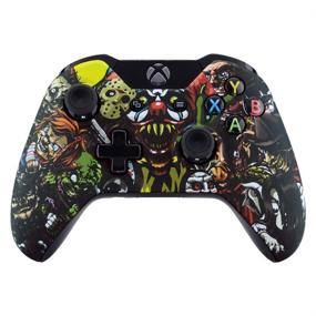 img 4 attached to 🎮 Enhance Your Xbox One Controller with eXtremeRate Scare Party Soft Touch Faceplate Mod Kits
