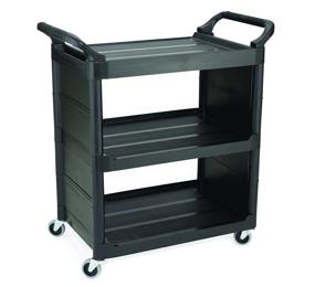 img 1 attached to 🔳 Rubbermaid Commercial Utility Black FG342100BLA: Durable and Versatile Storage Solution