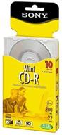 sony cdr mini disc 22-min 200mb-w (10 pack) (discontinued by manufacturer): high-quality audio recording media for compact storage logo