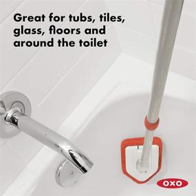 img 2 attached to Enhanced Reach Tub and Tile Scrubber by OXO Good Grips