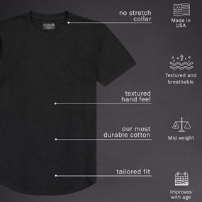 img 1 attached to GOODLIFE Scallop T Shirt Durable Tailored Men's Clothing for T-Shirts & Tanks