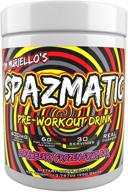 🍓 enhanced strawberry spazmatic preworkout by tim muriello - 400mg of invigorating caffeine - power-packed with 6g of pure citrulline for optimal muscle pumps - rapid-action mental focus - 30 full servings - ultimate all-in-one-scoop formula logo