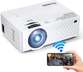 img 4 attached to 📽️ Erosmate WiFi Projector: Enhanced Mini Projector for iPhone with Extended LED Lamp Life and Superior HD 720P Wireless Mirroring - Compatible with Android/iOS/HDMI/USB/SD/VGA/TV Stick