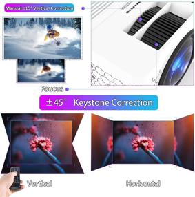 img 1 attached to 📽️ Erosmate WiFi Projector: Enhanced Mini Projector for iPhone with Extended LED Lamp Life and Superior HD 720P Wireless Mirroring - Compatible with Android/iOS/HDMI/USB/SD/VGA/TV Stick