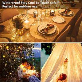 img 1 attached to 🌟 Fairy Lights, String Lights 2-Pack: 40ft/120 LED Waterproof Copper Starry Lights USB Operated Twinkle Lights for DIY Wedding, Party, Home, Christmas Decoration - Warm White