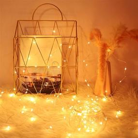 img 3 attached to 🌟 Fairy Lights, String Lights 2-Pack: 40ft/120 LED Waterproof Copper Starry Lights USB Operated Twinkle Lights for DIY Wedding, Party, Home, Christmas Decoration - Warm White