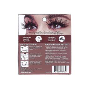 img 3 attached to 🍑 V Luxe Real Mink Eyelashes in Peach Echo (VLEC05)