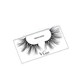 img 2 attached to 🍑 V Luxe Real Mink Eyelashes in Peach Echo (VLEC05)