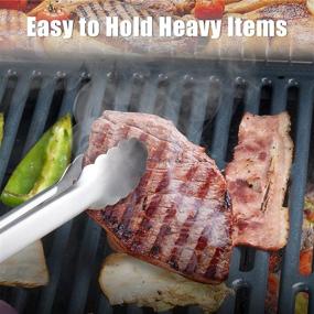 img 1 attached to 🔥 SHINESTAR Sturdy BBQ Grill Utensils Set, Heavy Duty Grilling Accessories Tool with Grill Brush, Extra Thick Stainless Steel Spatula, Fork, Tong Included. Ideal for Barbecue & Grilling, Dishwasher Safe