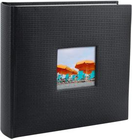 img 1 attached to 📸 Golden State Art Family Holiday Photo Album: 200 Pocket Large Capacity Book for Christmas, Vacation & Anniversary Photography (Black, Faux Leather Cover)