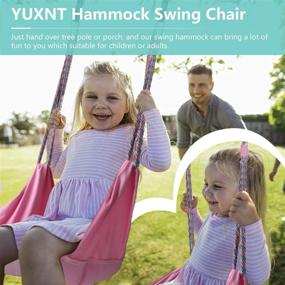 img 1 attached to 🎀 Pink Swing Set with Premium Cushions: Tree Swing with Dual Hanging Strap and Heavy Duty Snap Hooks – Perfect Gift for Kids, Both Indoor and Outdoor!