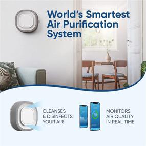 img 3 attached to 🌬️ Advanced Aura Air Purifier - Smart Home & Office Solution, Covers 600 sq.ft, 4 Stage UVC LED + Sterionizer + Ray HEPA Filter, Protection against Viruses and Bacteria