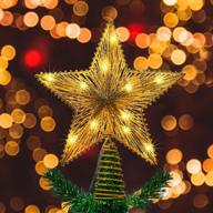 funpeny glittered christmas treetop decoration logo