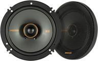 kicker ks series 6.5 inch coaxial car audio speaker - 100 watts, 4 ohms, with grilles logo