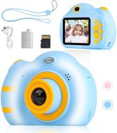 📸 sebider kids camera for boys and girls ages 3-12, 1080p 2.4 inch video children digital camera with 32gb sd card, ideal gift for kids (blue) logo
