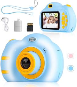img 4 attached to 📸 SEBIDER Kids Camera for Boys and Girls Ages 3-12, 1080P 2.4 inch Video Children Digital Camera with 32GB SD Card, Ideal Gift for Kids (Blue)