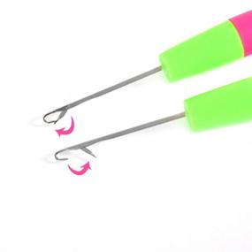 img 1 attached to 🪡 Latch Hook Crochet Needle - High-Quality Latch Hook Tool (6.29inch)