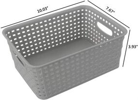 img 3 attached to Kiddream Plastic Storage Basket Organizing Storage & Organization