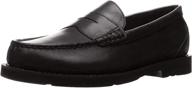 👞 classic black rockport shakespeare circle penny loafer: top choice for men seeking comfortable loafers & slip-ons logo