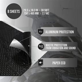 img 3 attached to Top Choice: Smartmat 90 Mil Car Sound Deadener Material – Increased Audio Noise Insulation (30 Sqft) with Butyl Insulation &amp; Enhanced Adhesion