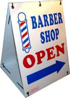 🔀 barber directional arrow two-sided sandwich logo