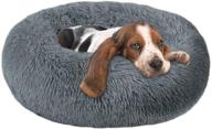 🐶 oqq calming donut cuddler dog beds for large dogs, indoor puppy beds calming large size logo