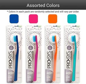 img 3 attached to PRO SYS® Toothbrush Antibacterial Bristles Colorful