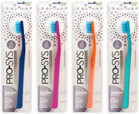 img 4 attached to PRO SYS® Toothbrush Antibacterial Bristles Colorful