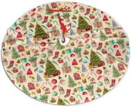 🎄 36-inch retro noel farmhouse christmas tree skirt: ornaments decorations for enhanced festive appeal логотип