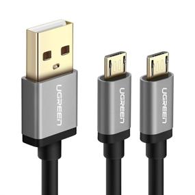 img 4 attached to UGREEN Micro USB Splitter Cable: Dual Charge, Sync & Power for Two Android Devices, Samsung Galaxy, LG Nexus - 3ft