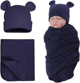 img 4 attached to 👶 Cotton Swaddle Newborn Receiving Blankets: Perfect Addition to Your Kids' Home Store