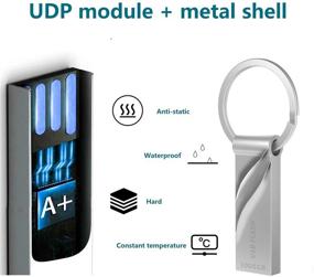 img 3 attached to Флеш-накопитель USB 1ТБ 3.0 - высокой емкости флеш-накопитель с брелком для хранения и резервного копирования - флешка USB объемом 1000 ГБ.