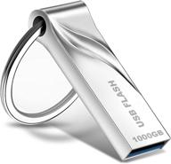 флеш-накопитель usb 1тб 3.0 - высокой емкости флеш-накопитель с брелком для хранения и резервного копирования - флешка usb объемом 1000 гб. логотип