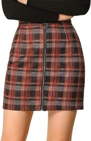 img 3 attached to Allegra Womens Check Plaid Skirt