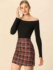 img 1 attached to Allegra Womens Check Plaid Skirt