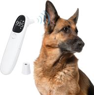 🐾 hzran pet ear temperature monitor - reliable thermometer for dogs and cats, with warranty - promotes optimal ear care for your beloved pets logo