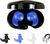 🏊 waterproof & reusable swimming earplugs and nose clip pack - ideal for swimmers, surfing, snorkeling, and water sports - includes 5 pairs + 1 pair for kids and adults логотип