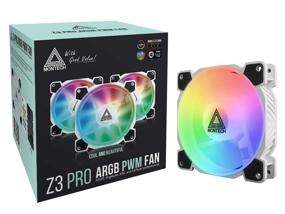 img 2 attached to 🌈 Montech Z3 PRO Addressable RGB 120mm Fan 3 Pack - Programmable Lighting Effects, PWM Control for PC Case