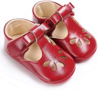 girls' anti-slip leather moccasins for months, perfect for walking logo