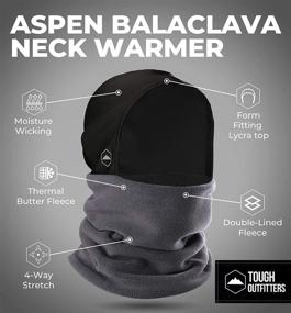 img 2 attached to Ultimate Neck Warmth and Protection: Helmet Liner Hood with Balaclava Hoodie - Fleece Winter Ski Mask Snood Headliner for Snow & Motorcycle. Windproof & Cold Weather Neck Gator. Ideal for Men & Women.