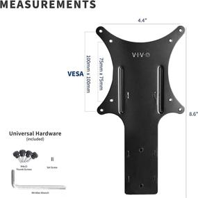 img 3 attached to 🖼️ VESA Adapter Plate Bracket for AOC Monitors i2757Fh/Fm and More, Converts to VESA 75x75mm and 100x100mm, MOUNT-AOC1A