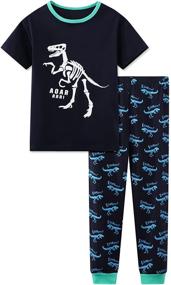 img 4 attached to 👕 Dress Up Diligent Dudes with LAZYPOCON Dinosaur T-Shirt: Perfect Matching Attire for Boys' Clothing!