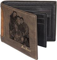 customized husband's wallet: perfect anniversary, birthday, christmas, or valentine's gift - men's wallets, card cases & money organizers logo