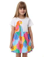 charming sleeve cotton appliques girls' dresses for a stylish summer look logo