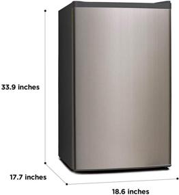 img 3 attached to WHS 121LSS1 Compact Reversible Refrigerator Stainless