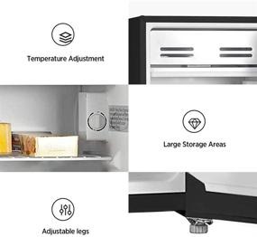 img 2 attached to WHS 121LSS1 Compact Reversible Refrigerator Stainless