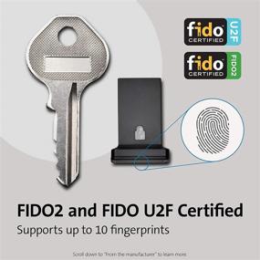 img 2 attached to 🔒 Kensington FIDO U2F and FID02 USB-A Security Key with Fingerprint Reader - Windows, macOS, Chrome