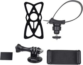 img 4 attached to CamKix UTV Side by Side Roll Bar Phone Mount for Polaris RZR, General, Ranger & 📱 Other UTV Brands - Holds Smartphones, GoPro & Action Cams -Includes Phone Holder Clip & GoPro Mount