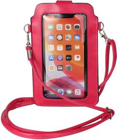 img 4 attached to Small Crossbody Phone Purse Compatible For Samsung Galaxy S21 Note 20 Ultra / S21 / A52 A72 A12 A11 A02S / OnePlus 9 Pro / 8T / Motorola Moto G10 G30 / E7 Plus / G9 Play/Google Pixel 4 XL (Pink)