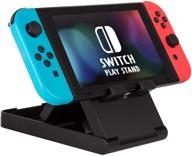 🎮 adz adjustable switch stand: portable playstand for nintendo switch console, compact mount with 3 height settings logo